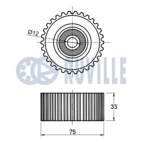 Spannrolle, Zahnriemen 57023 von RUVILLE günstig für 74,07 € online kaufen