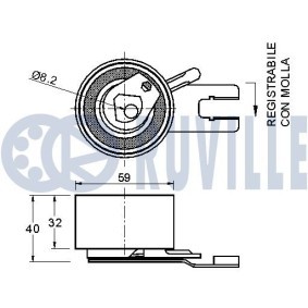 Spannarm, Keilrippenriemen 57071 von RUVILLE günstig für 32,88 € online kaufen