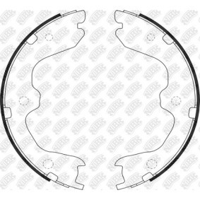 Compre Jogo de maxilas de travão, travão de estacionamento da NiBK FN0643 a um preço baixo por 146,36 €