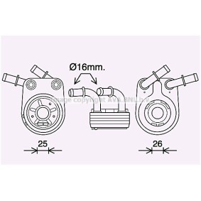 Compre Radiador de óleo, óleo do motor da PRASCO FT3458 a um preço baixo por 76,59 €
