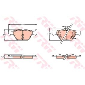 Bremsbeläge GDB3639 von TRW günstig für 38,35 € online kaufen