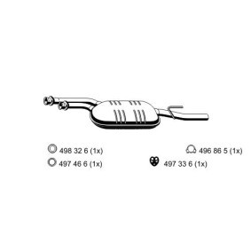 Mittelschalldämpfer 362221 von ERNST günstig für 147,61 € online kaufen