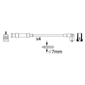 Zündleitungssatz 0 356 912 826 von BOSCH günstig für 122,10 € online kaufen