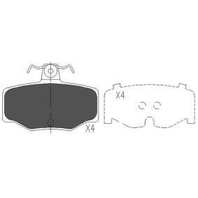 Bremsbeläge KBP-6511 von KAVO PARTS günstig für 20,30 € online kaufen