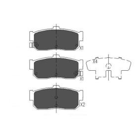 Bremsbeläge KBP-6512 von KAVO PARTS günstig für 30,27 € online kaufen
