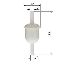 Kraftstofffilter für VW von BOSCH