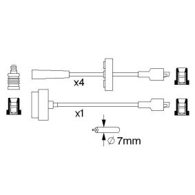 Zündleitungssatz 0 986 357 077 von BOSCH günstig für 41,72 € online kaufen