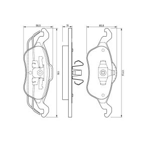 Bremsbeläge 0 986 424 450 von BOSCH günstig für 28,19 € online kaufen
