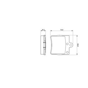 Bremsbeläge 0 986 424 496 von BOSCH günstig für 32,61 € online kaufen