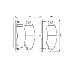Bremsbeläge 0 986 424 549 von BOSCH günstig für 29,01 € online kaufen