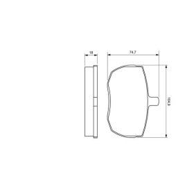 Compre Pastilhas de travão de BOSCH online para 88/109 Hardtop (LR) a preços moderados
