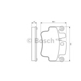 Bremsbeläge für PORSCHE von BOSCH