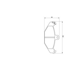 Bremsbeläge für OPEL von BOSCH