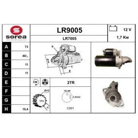 Compre Motor de arranque da SNRA LR9005 a um preço baixo por 285,06 €