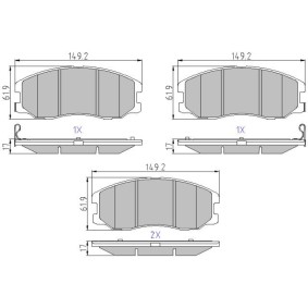 Acquista Kit pastiglie freni da MOTAQUIP LVXL1345 a buon mercato per soli 61,73 €