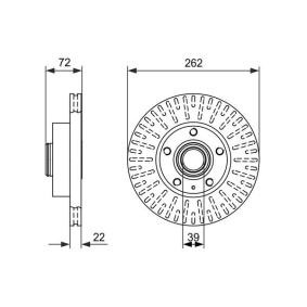 Bremsscheibe für VOLVO von BOSCH