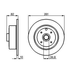 Bremsscheibe für OPEL von BOSCH