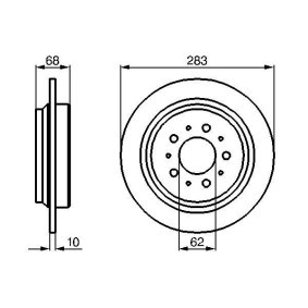 Bremsscheibe 0 986 478 445 von BOSCH günstig für 30,08 € online kaufen