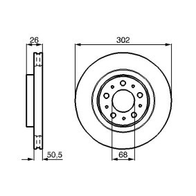 Bremsscheibe 0 986 478 454 von BOSCH günstig für 46,38 € online kaufen