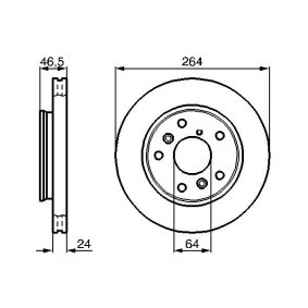Bremsscheibe 0 986 478 523 von BOSCH günstig für 32,84 € online kaufen