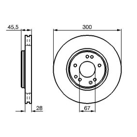 Bremsscheibe 0 986 478 526 von BOSCH günstig für 60,22 € online kaufen