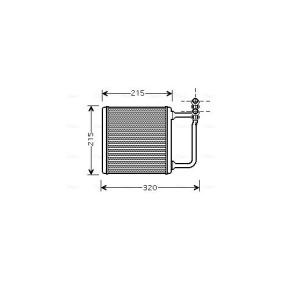 Wärmetauscher, Innenraumheizung MSA6451 von AVA COOLING SYSTEMS günstig für 82,67 € online kaufen