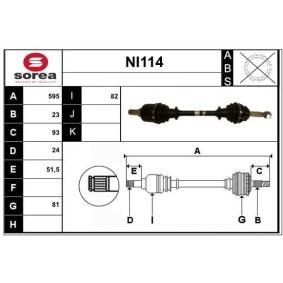 Antriebswelle für NISSAN von SERA