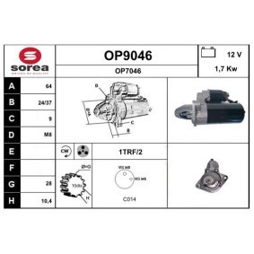 Compre Motor de arranque da SNRA OP9046 a um preço baixo por 221,79 €