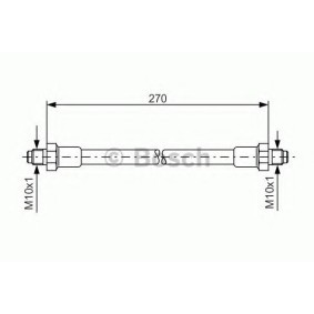 Bremsschlauch 1 987 476 389 von BOSCH günstig für 14,66 € online kaufen