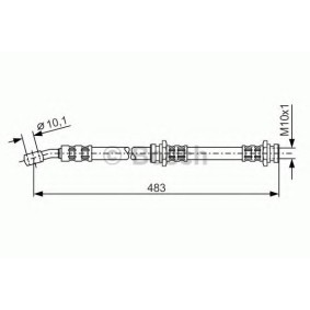 Bremsschlauch für NISSAN von BOSCH