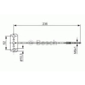 Handbremsseil 1 987 477 226 von BOSCH günstig für 13,85 € online kaufen