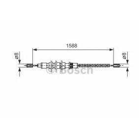 Acquista Cavo freno a mano da BOSCH 1 987 477 519 a buon mercato per soli 24,75 €