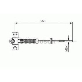 Handbremsseil 1 987 477 534 von BOSCH günstig für 18,36 € online kaufen