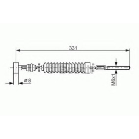 Handbremsseil 1 987 477 539 von BOSCH günstig für 24,70 € online kaufen