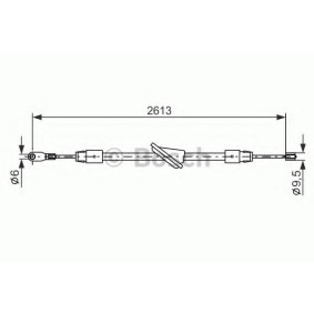 Handbremsseil 1 987 477 701 von BOSCH günstig für 19,18 € online kaufen