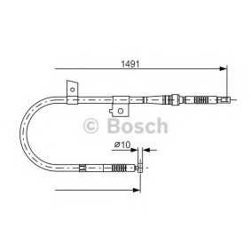Handbremsseil 1 987 477 754 von BOSCH günstig für 58,49 € online kaufen