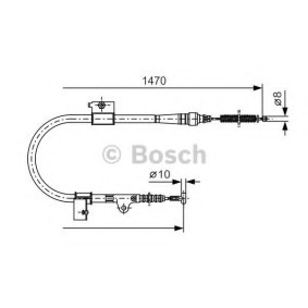Handbremsseil 1 987 477 757 von BOSCH günstig für 39,43 € online kaufen