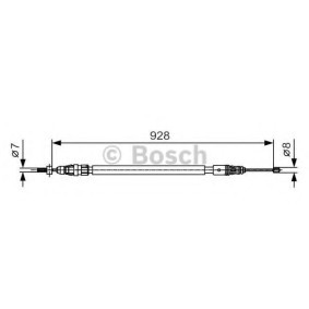 Handbremsseil 1 987 482 000 von BOSCH günstig für 21,33 € online kaufen