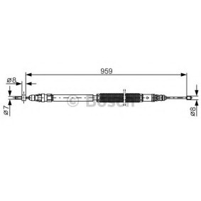 Handbremsseil 1 987 482 001 von BOSCH günstig für 22,99 € online kaufen