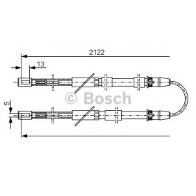 Handbremsseil 1 987 482 010 LADA von BOSCH