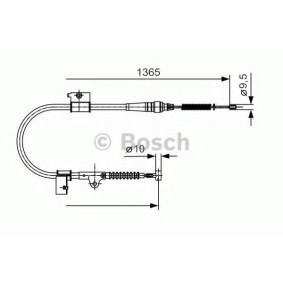 Handbremsseil 1 987 482 048 von BOSCH günstig für 74,41 € online kaufen