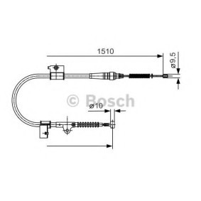 Handbremsseil 1 987 482 050 von BOSCH günstig für 46,63 € online kaufen