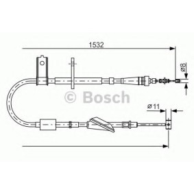 Handbremsseil 1 987 482 093 von BOSCH günstig für 47,85 € online kaufen