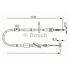 Handbremsseil 1 987 482 096 von BOSCH günstig für 21,98 € online kaufen