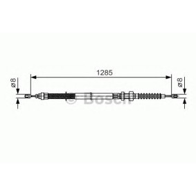 Handbremsseil 1 987 482 115 von BOSCH günstig für 22,15 € online kaufen
