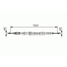 Handbremsseil 1 987 482 117 von BOSCH günstig für 54,87 € online kaufen