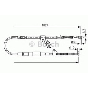 Handbremsseil 1 987 482 159 von BOSCH günstig für 37,53 € online kaufen