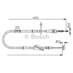 Handbremsseil 1 987 482 211 von BOSCH günstig für 27,58 € online kaufen
