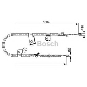 Handbremsseil für TOYOTA von BOSCH