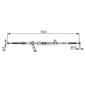 Handbremsseil 1 987 482 297 von BOSCH günstig für 33,24 € online kaufen